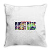 where else would you rather be than right here right now Throw Pillow