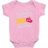 you can't buy happiness but you can live in canada Baby Bodysuit