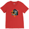 shark knight graphic V-Neck Tee
