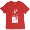 one love V-Neck Tee