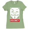 disobey crew Ladies Fitted T-Shirt