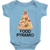 pizza lover's food pyramid Baby Bodysuit