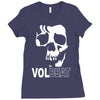 volbeat danish rock band cool skull Ladies Fitted T-Shirt