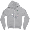 cute bunny Zipper Hoodie