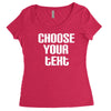 personalised Women's Triblend Scoop T-shirt