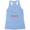 neon sign california republic flag bear Racerback Tank