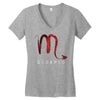 galaxy scorpio logo Women's V-Neck T-Shirt