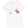 optimistic courtship Ladies Fitted T-Shirt