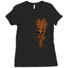hidden groot [converted] Ladies Fitted T-Shirt