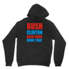 bush clinton large Unisex Hoodie