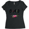 Bae Best Auntie Ever Friends Tv Show Parody Women's Triblend Scoop T-shirt