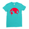 moonlight dark Ladies Fitted T-Shirt