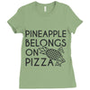 pineapple pizza Ladies Fitted T-Shirt