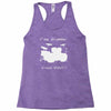 i'm a drummer please shout Racerback Tank
