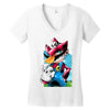 makai mario Women's V-Neck T-Shirt