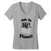 take no pilsners Women's V-Neck T-Shirt