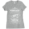 Vintage Aged To Perfection 1974 Ladies Fitted T-Shirt