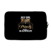 july girl is a perfect combination of princess and warrior Laptop sleeve