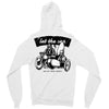 let the sea and get more energy white Zipper Hoodie