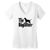 the dogfather labrador retriever Women's V-Neck T-Shirt
