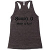 math is fun Racerback Tank