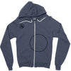 Outside Circle Zipper Hoodie