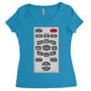 rude remote control, ideal funny birthday gift or present Women's Triblend Scoop T-shirt