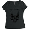 stupid skull Women's Triblend Scoop T-shirt