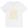 love the lord your god heart soul mind V-Neck Tee