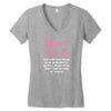 Short Girls God Only Lets Things Grow Up Women's V-Neck T-Shirt