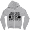 running is importanter Zipper Hoodie