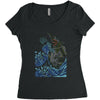 kaiju wave Women's Triblend Scoop T-shirt