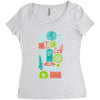 time machines Women's Triblend Scoop T-shirt