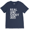 real men shoot raw funny photography V-Neck Tee