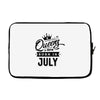 Queens Are Born In July Laptop sleeve