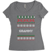 ugly christmas grammy Women's Triblend Scoop T-shirt