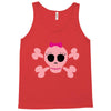 fummy pink skull long sleeve Tank Top