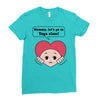 Mommy, Let's Go to Yoga Class! Ladies Fitted T-Shirt