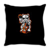 maneki trooper Throw Pillow