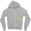 i'd rather be hunting deer antlers ammo hunt gear merica cool Zipper Hoodie
