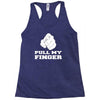 pull my finger Racerback Tank