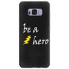 be a hero logo white Samsung Galaxy S8 Plus Case