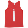 skinny white tie Tank Top