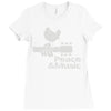 peace and music Ladies Fitted T-Shirt