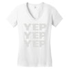yep yep yep Women's V-Neck T-Shirt