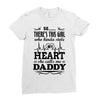 There's This Girl Who Stole My Heart She Calls Me Daddy Ladies Fitted T-Shirt