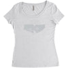 nbc psych fist bump Women's Triblend Scoop T-shirt