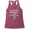 all i want for christmas is a cure carcinoid cancer Racerback Tank