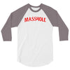 masshole massachusetts 3/4 Sleeve Shirt