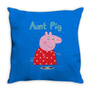 peppa pig aunt pig Throw Pillow